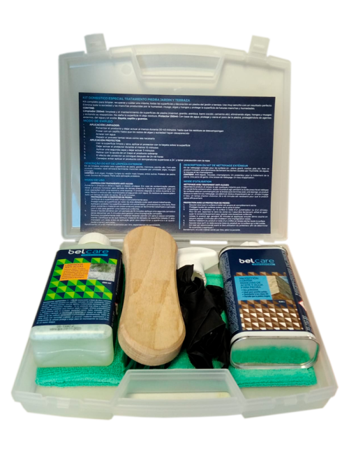 Kit Doméstico Especial Tratamento Pedra Jardim e Terraço Belcare