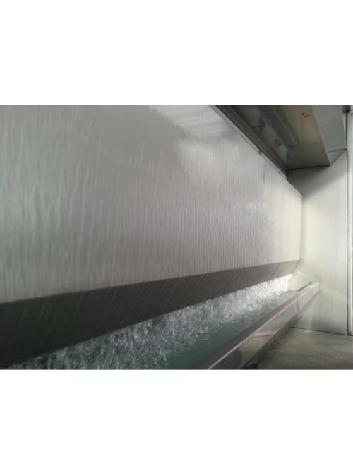 Cabina de aspiración y filtrado de polvo con agua