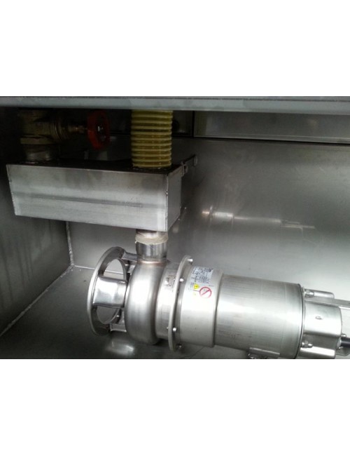 Cabina de aspiración y filtrado de polvo con agua