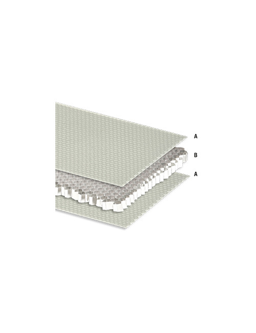 PAINEL SANDUÍCHE PAINEL DE NINHO DE ABELHA MUITO RESISTENTE ALUSTEP 300 LEVE