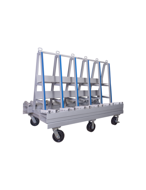 CARRO TRANSPORTE + BASE CON RUEDAS PARA CARGAS PESADAS HASTA 2722 KG