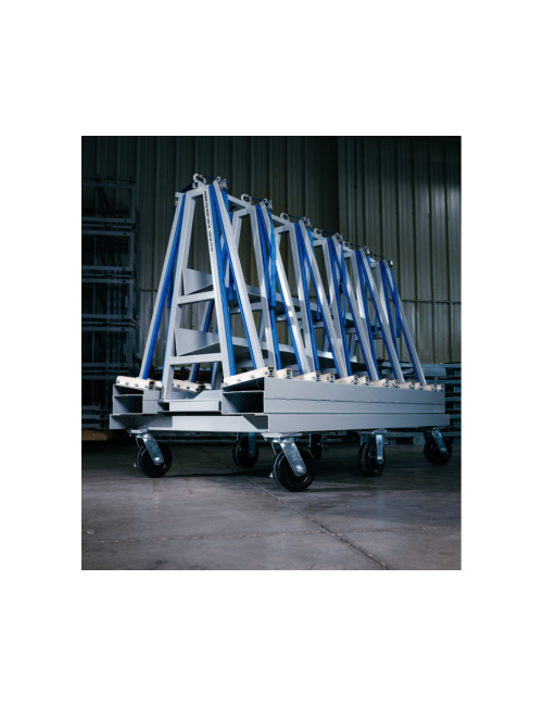 CARRO TRANSPORTE + BASE CON RUEDAS PARA CARGAS PESADAS HASTA 2722 KG