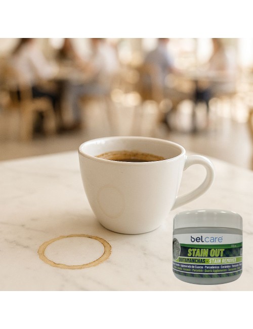 Tira-nódoas para mármore, granito, todos os tipos de pedra, betão, cerâmica, porcelana e aglomerado de quartzo BELCARE STAIN OUT