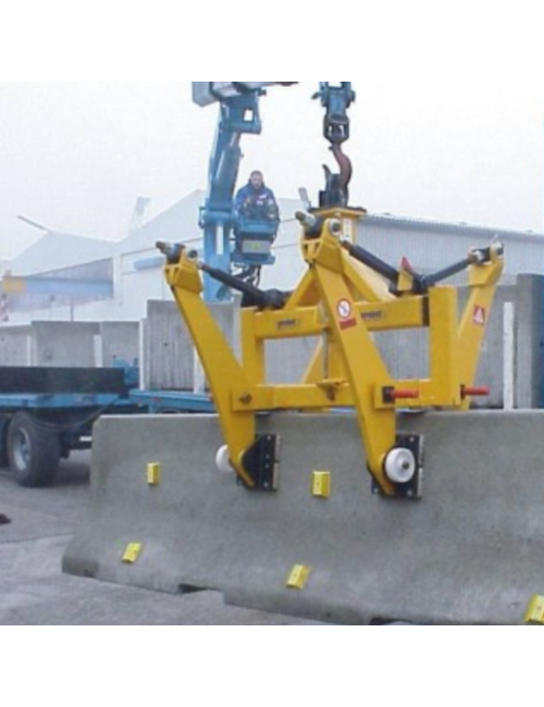 MECHANICAL CLAMP FOR GRABBING AND MOVING CONCRETE BARRIERS SAFELY BSZ-KH